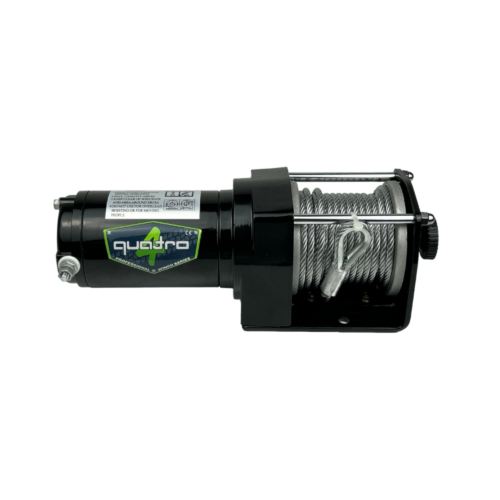 3000 LB, 12 V, ÇELİK HALATLI QUATRO WINCH