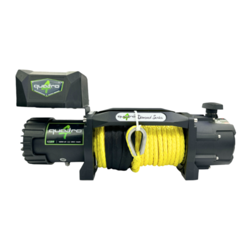 13500 LB, 12 V, DIAMOND SERİ SARI SENTETİK HALATLI QUATRO WINCH
