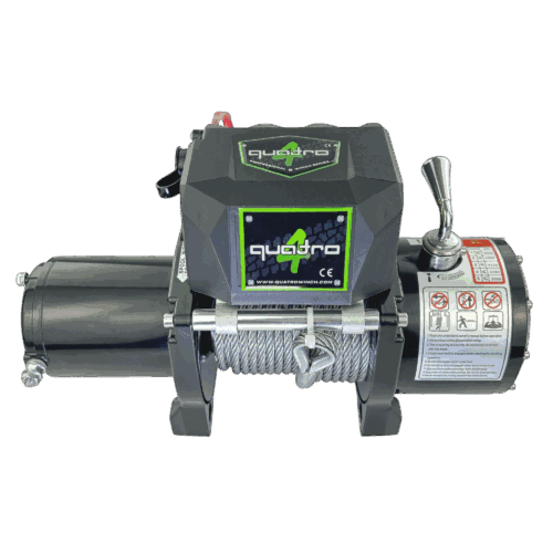 6000 LB, 12 V, ÇELİK HALATLI QUATRO WINCH